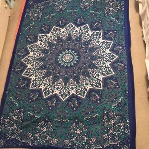 Elephant Floral Tapestry